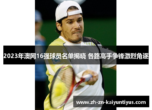 2023年澳网16强球员名单揭晓 各路高手争锋激烈角逐